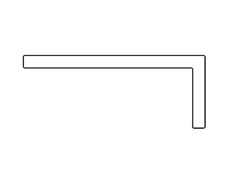 Refractory anchor shape - 19 on the white background.