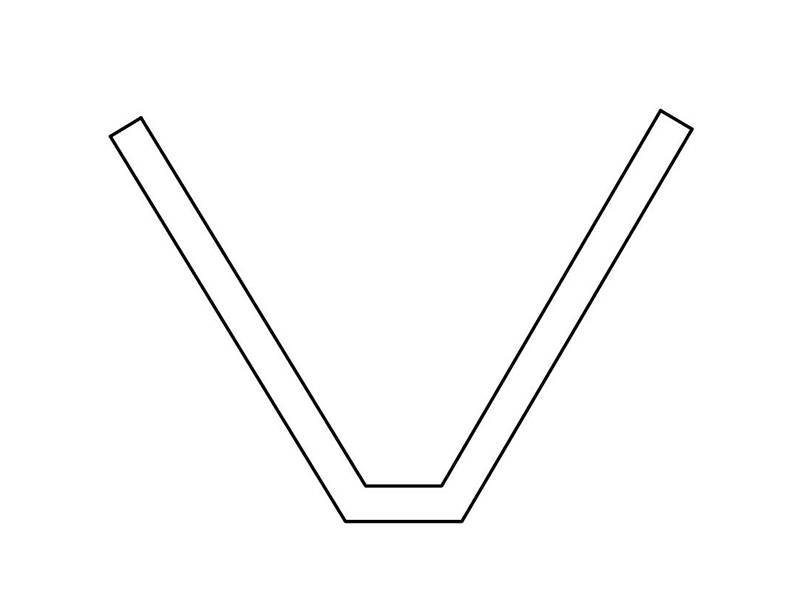 Refractory anchor shape - 2 on the white background.