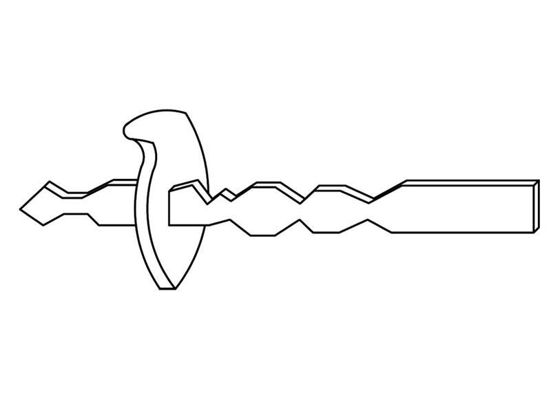 Refractory anchor shape - 31 on the white background.